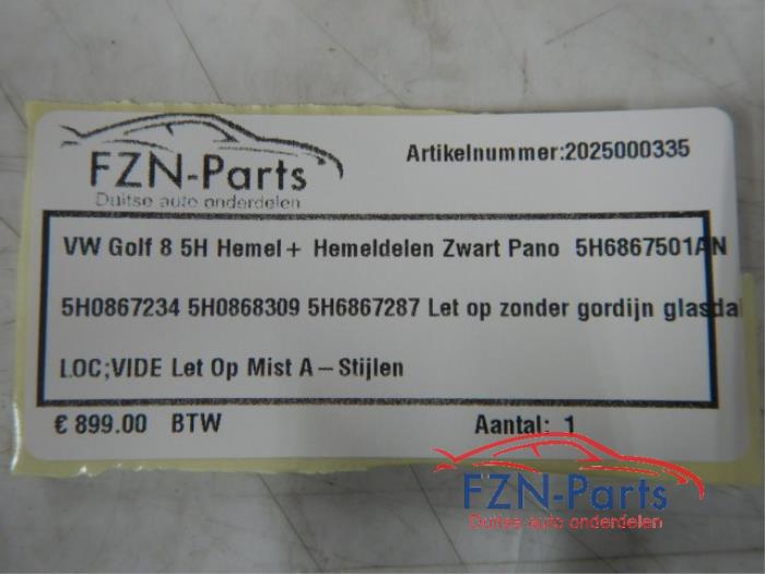 Hemelbekleding Volkswagen Golf (22734565)