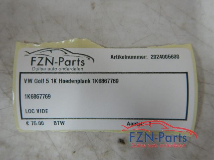 Hoedenplank Volkswagen Golf (22741589)