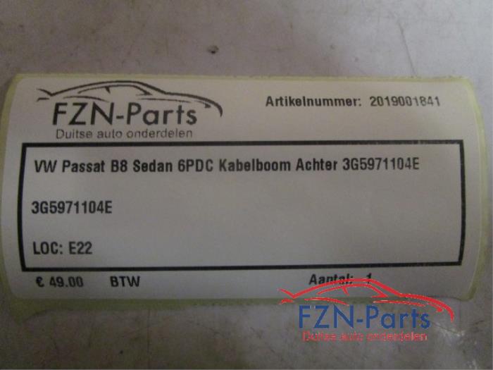 VW Passat B8 Sedan 6PDC Kabelboom Achter