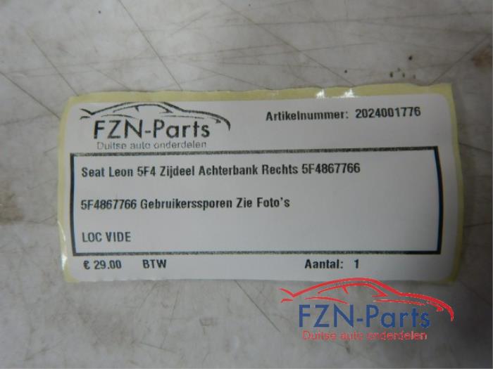 Zijpaneel Bekleding rechts-achter Seat Leon (22741441)