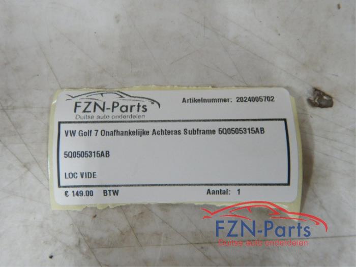 VW Golf 7 Onafhankelijke Achteras Subframe