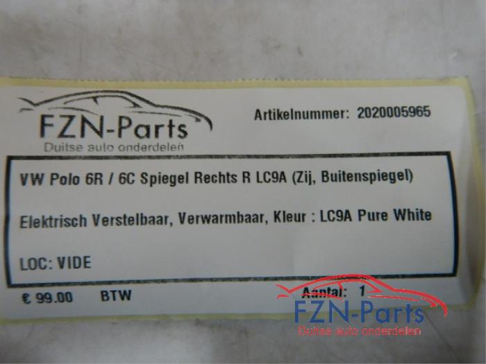 Buitenspiegel rechts Volkswagen Polo (22724825)