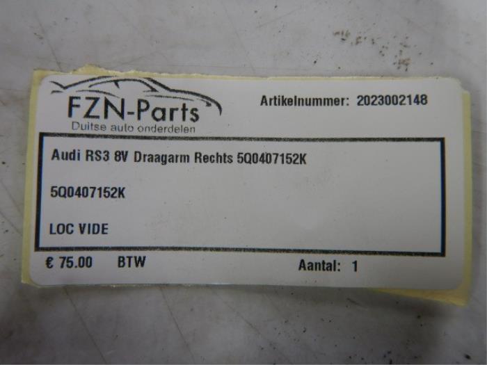 Draagarm rechts-voor Audi A3 (22727398)