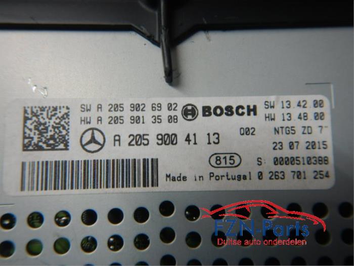Mercedes-Benz C-Klasse W205 Navigatie Scherm Display
