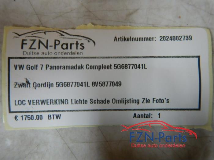 VW Golf 7 Panoramadak Compleet