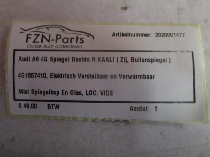 Audi A6 4G Spiegel Rechts R ( Zij, Buitenspiegel )