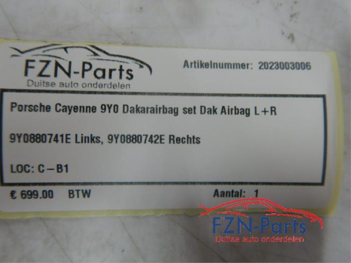 Airbag hemel links Porsche Cayenne (22730327)