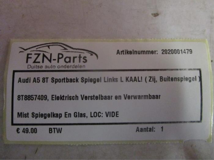 Audi A5 8T Sportback Spiegel Links L ( Zij, Buitenspiegel )