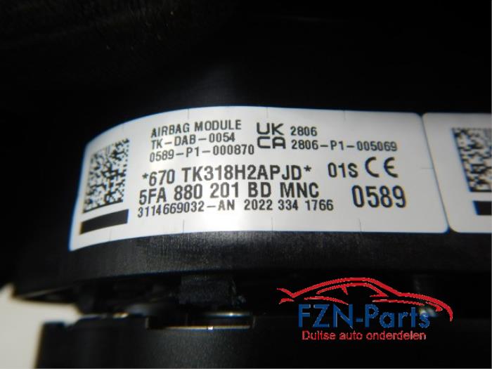 Seat Leon 5FA Airbagset Dashboard ( Airbag airbags set ) StuurairbagBijrijdersairbag4x gordel Ouder gordels retour, banden gesnedenAirbag set dashboard compleet