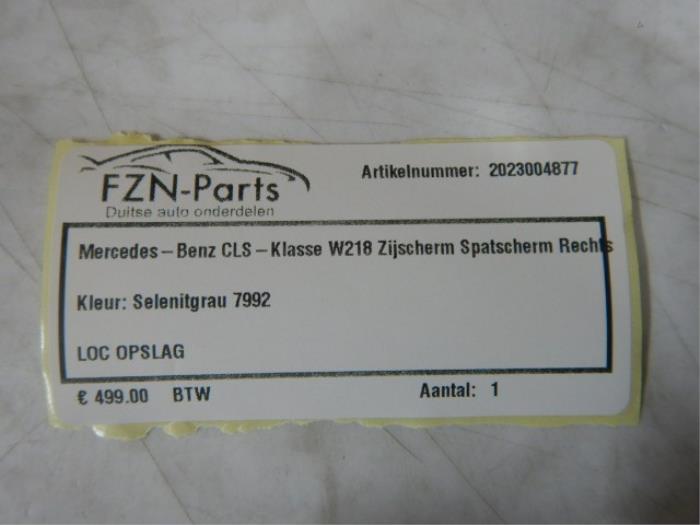 Mercedes-Benz CLS W218 Zijscherm Rechts