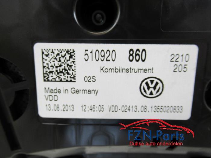 VW Golf Sportsvan Kilometerteller Tellerunit