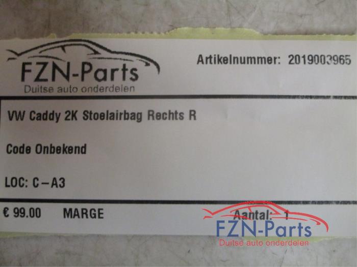 Airbag stoel (zitplaats) Volkswagen Caddy (22730658)