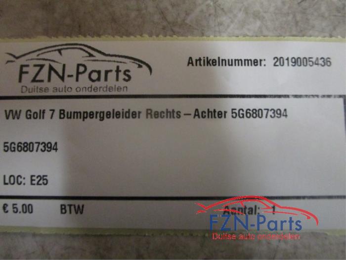 VW Golf 7 Bumpergeleider Rechts-Achter