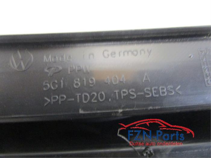 VW Golf 7 Facelift Parafaan Afdekkingsplaat