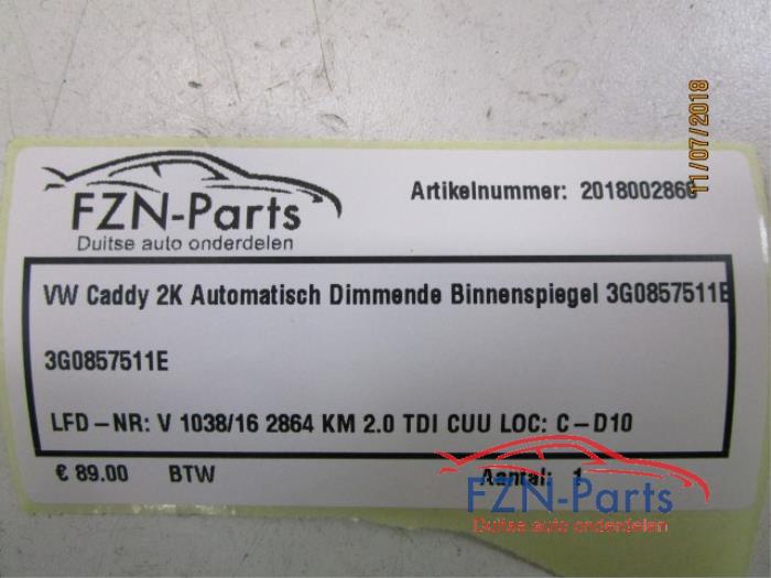 Binnenspiegel Volkswagen Caddy (22726607)