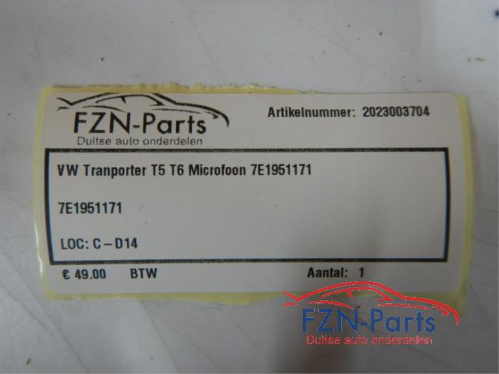 Microfoon Volkswagen Transporter (22743500)