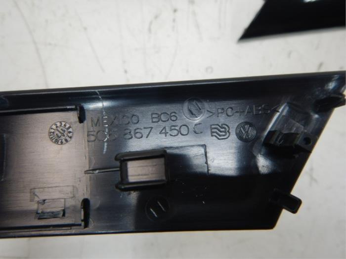 VW Jetta 5C Interieurlijsten Sierlijsten Set Portier Chrome