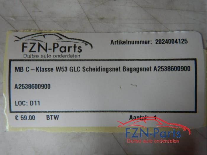 Mercedes-Benz GLC W253 Scheidingsnet Bagagenet