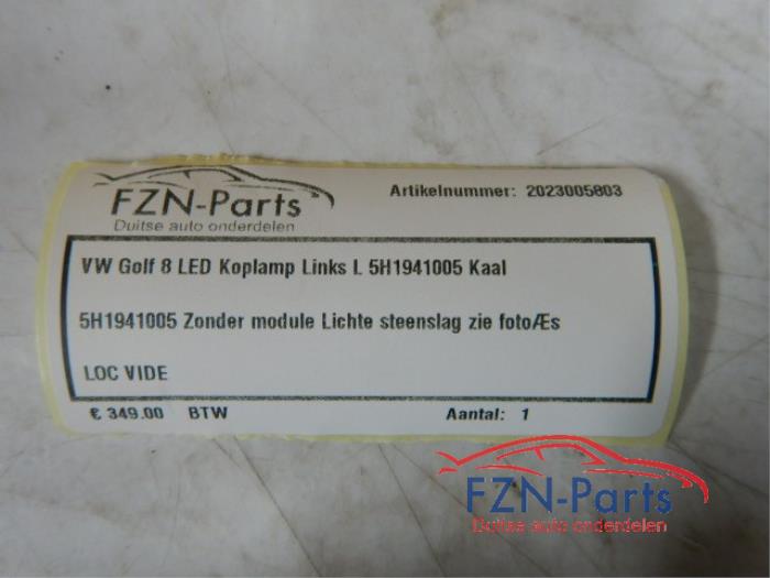 VW Golf 8 LED Koplamp Links