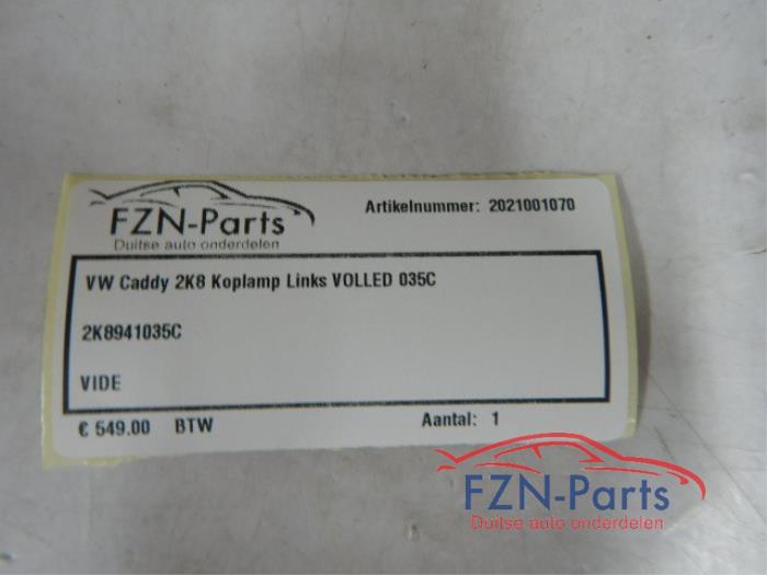 VW Caddy 2K8 Koplamp Links VOLLED