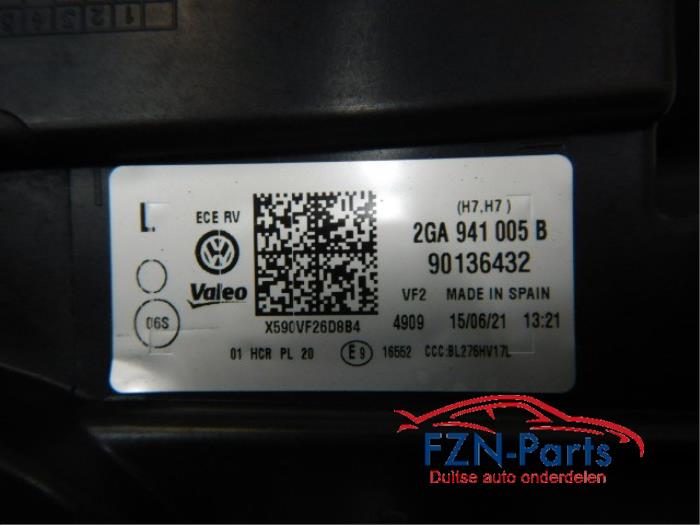 VW T-Roc Koplamp Links L Halogeen H7