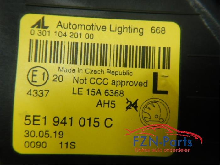 Koplamp links Skoda Octavia (22722030)
