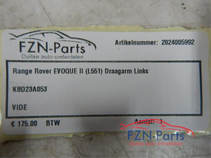 Draagarm links-voor Landrover Evoque (22727502)