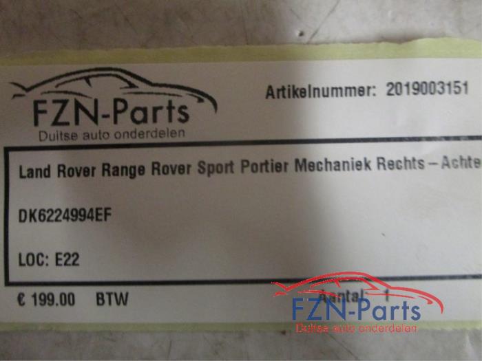 Land Rover Range Rover Sport Portier Mechaniek Rechts-Achter