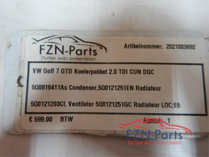 VW Golf 7 GTD Koelerpakket 2.0 TDI CUN DGC