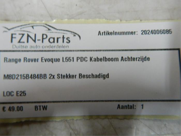 PDC kabelboom Landrover Evoque (22737052)