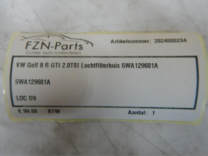 VW Golf 8 R GTI 2.0TSI Luchtfilterhuis