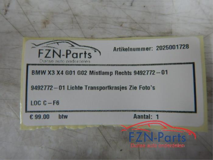 Mistlamp rechts-voor BMW Diversen (22736159)