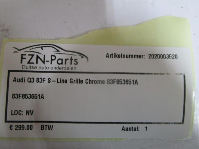Grille Audi Q3 (22726758)
