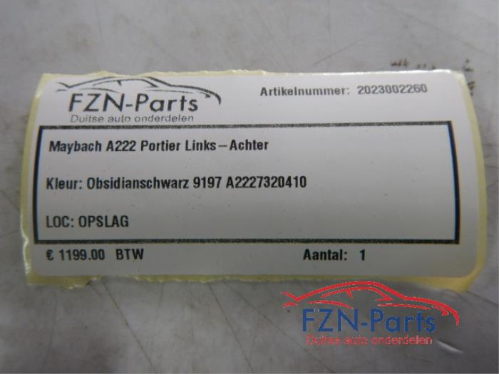 Mercedes S-klasse Maybach A222 Portier Links-Achter