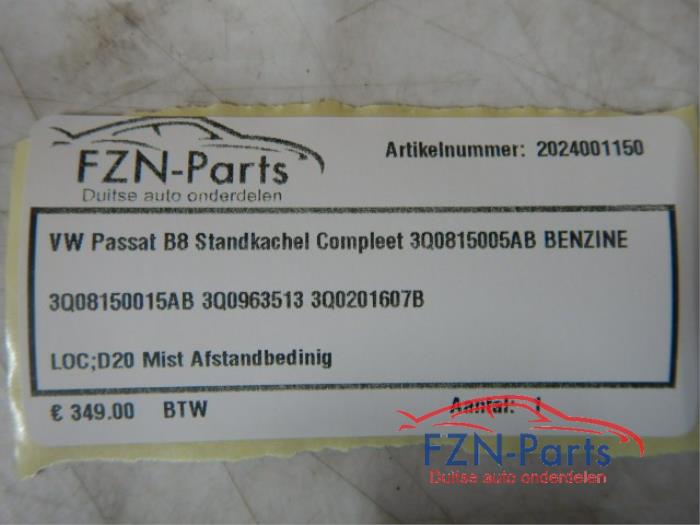 Standkachel Volkswagen Passat (22730737)