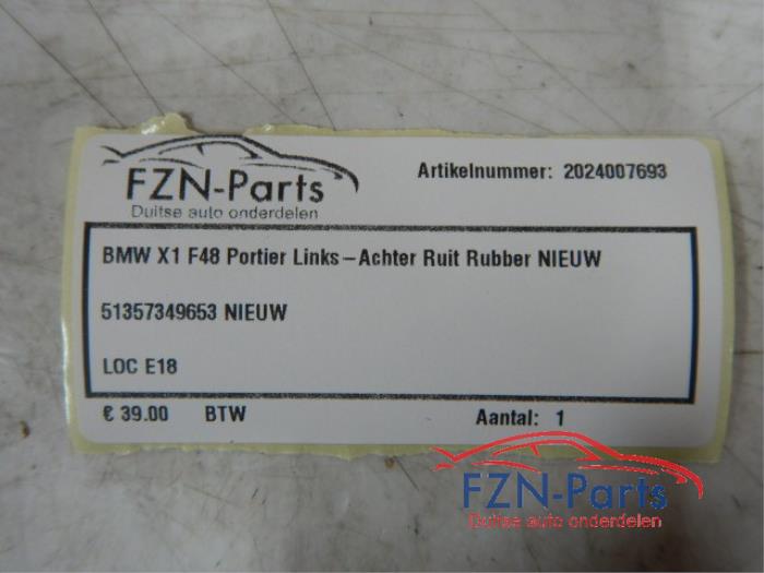 BMW X1 F48 Portier Links-Achter Ruit Rubber