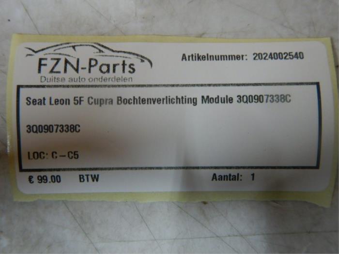 Module bochtverlichting Seat Leon (22736297)