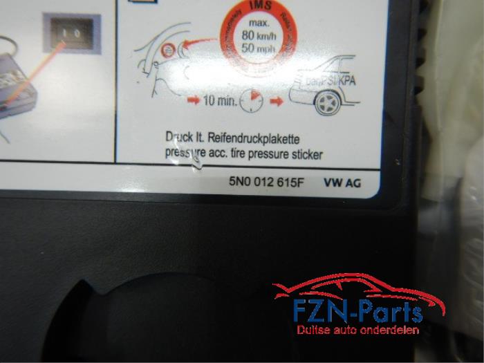 VW Polo 2G Elektrische Luchtpomp Compressor+Vulmiddel