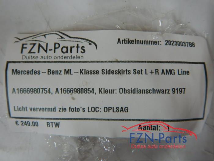 Mercedes-Benz ML-klasse Sideskirt Set L+R AMG Line