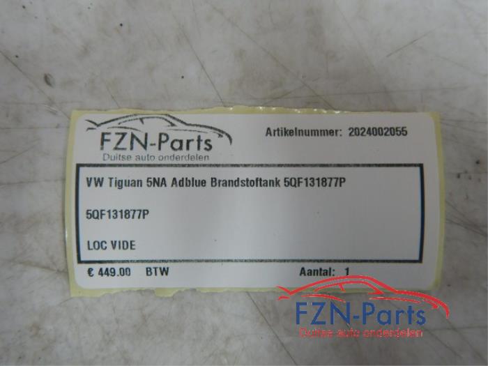 VW Tiguan 5NA Adblue Brandstoftank