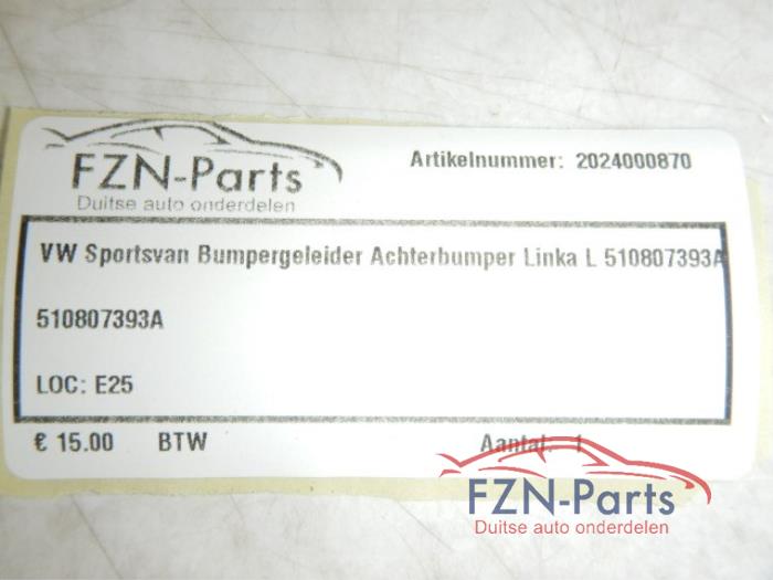 VW Sportsvan Bumpergeleider Achterbumper Links L