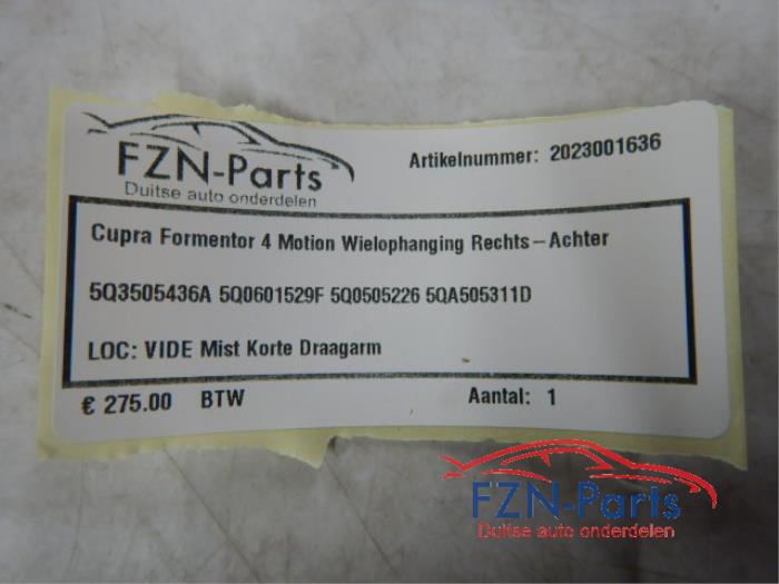 Wielophanging rechts-achter Cupra Formentor (22727456)