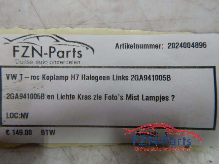 VW T-Roc 2GA Koplamp H7 Halogeen Links