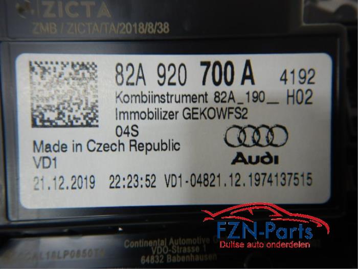 Kilometerteller KM Audi A1 (22741791)
