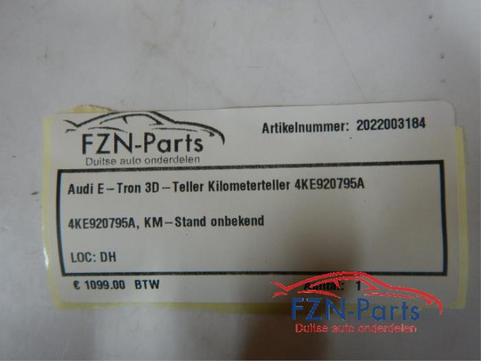 Audi E-Tron 3D-Teller Kilometerteller