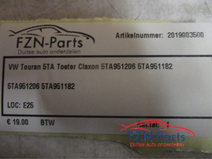 Claxon Volkswagen Touran (22727261)