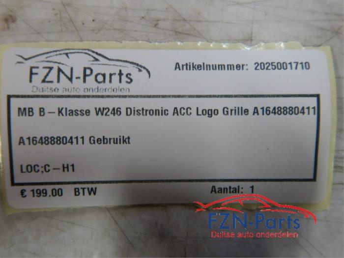 Mercedes-Benz A-klasse W176 Distronic ACC Logo Grille