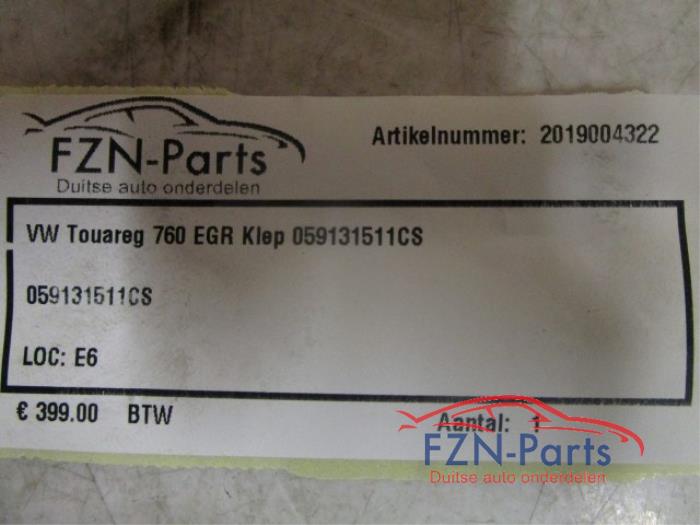 VW Touareg 760 EGR Klep
