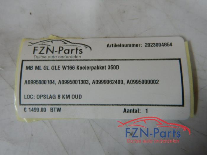 Mercedes Benz ML GL GLE W166 Koelerpakket 350D A0995000104, A0995001303, A0999062400, A0995000002