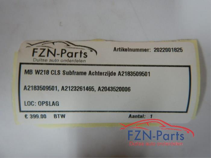 Mercedes-Benz CLS Klasse W218 Subframe Achterzijde